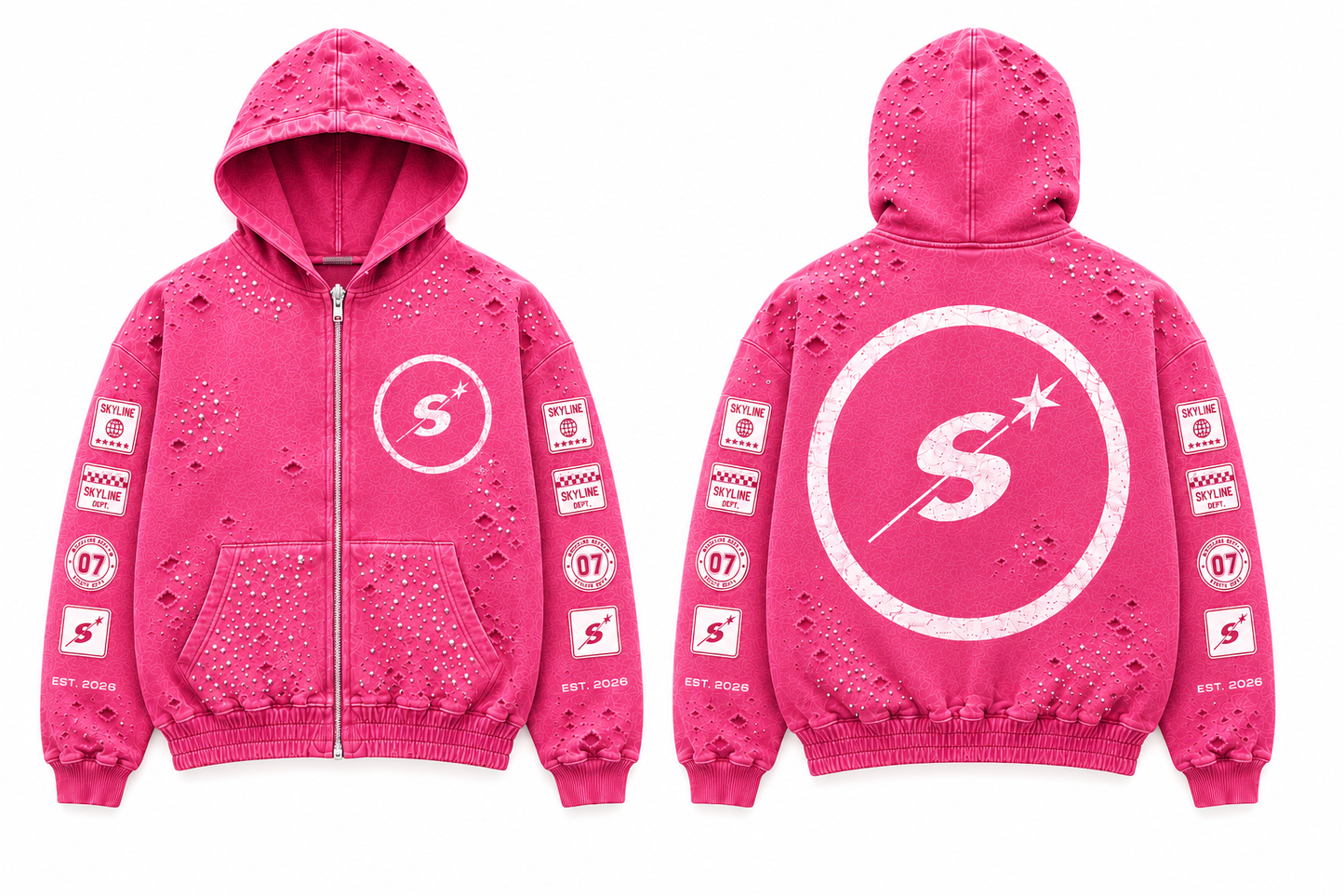 Skyline star zip up